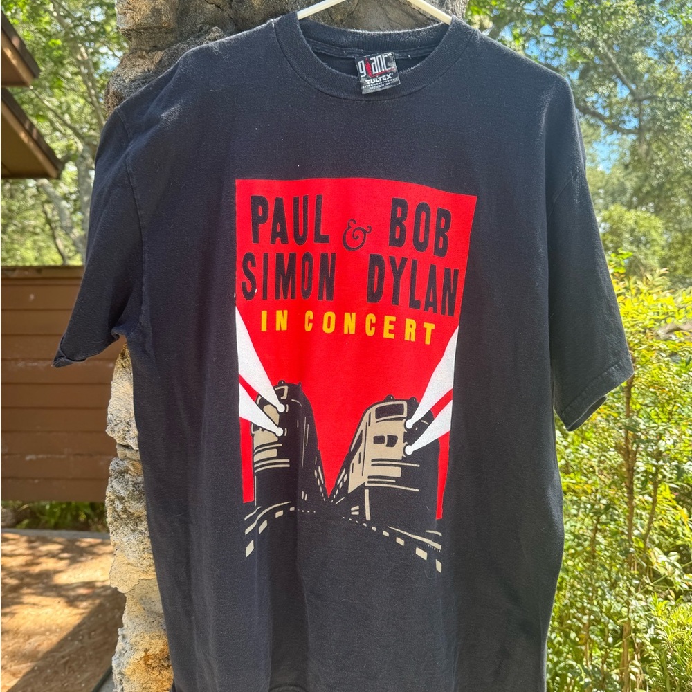 Vintage 1999 Paul Simon Bob Dylan Tour Concert T-Shirt XL Tee Nineties Authentic